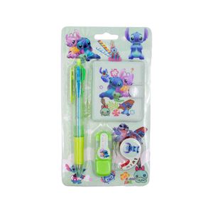 Kit Papelaria Stitch Com 4 Peças