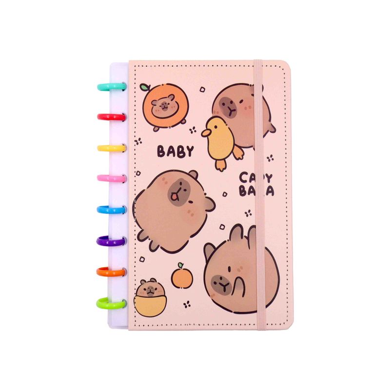 CADERNO-INTELIGENTE-CAPIVARA-E-LARANJA-CUTE-A5---103---COLORIDO