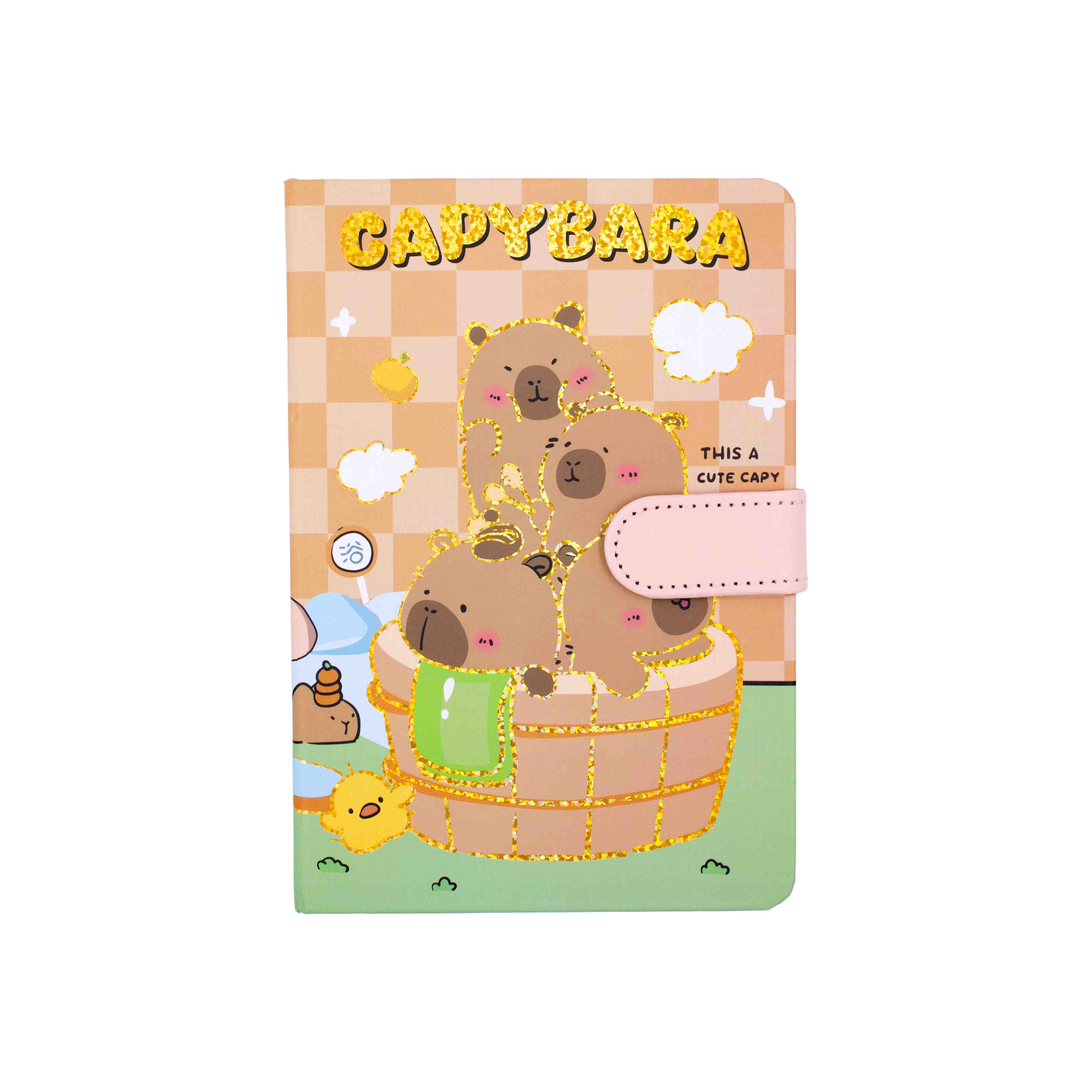 CADERNO-BROCHURA-CAPIVARA-BANHO-COM-FECHO-MAGNETICO-13X19CM---103---COLORIDO