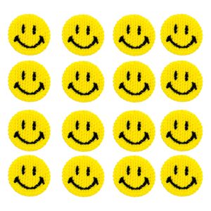 Apique Smile De Croche 30Mm Em Poliester Com 50 Peças