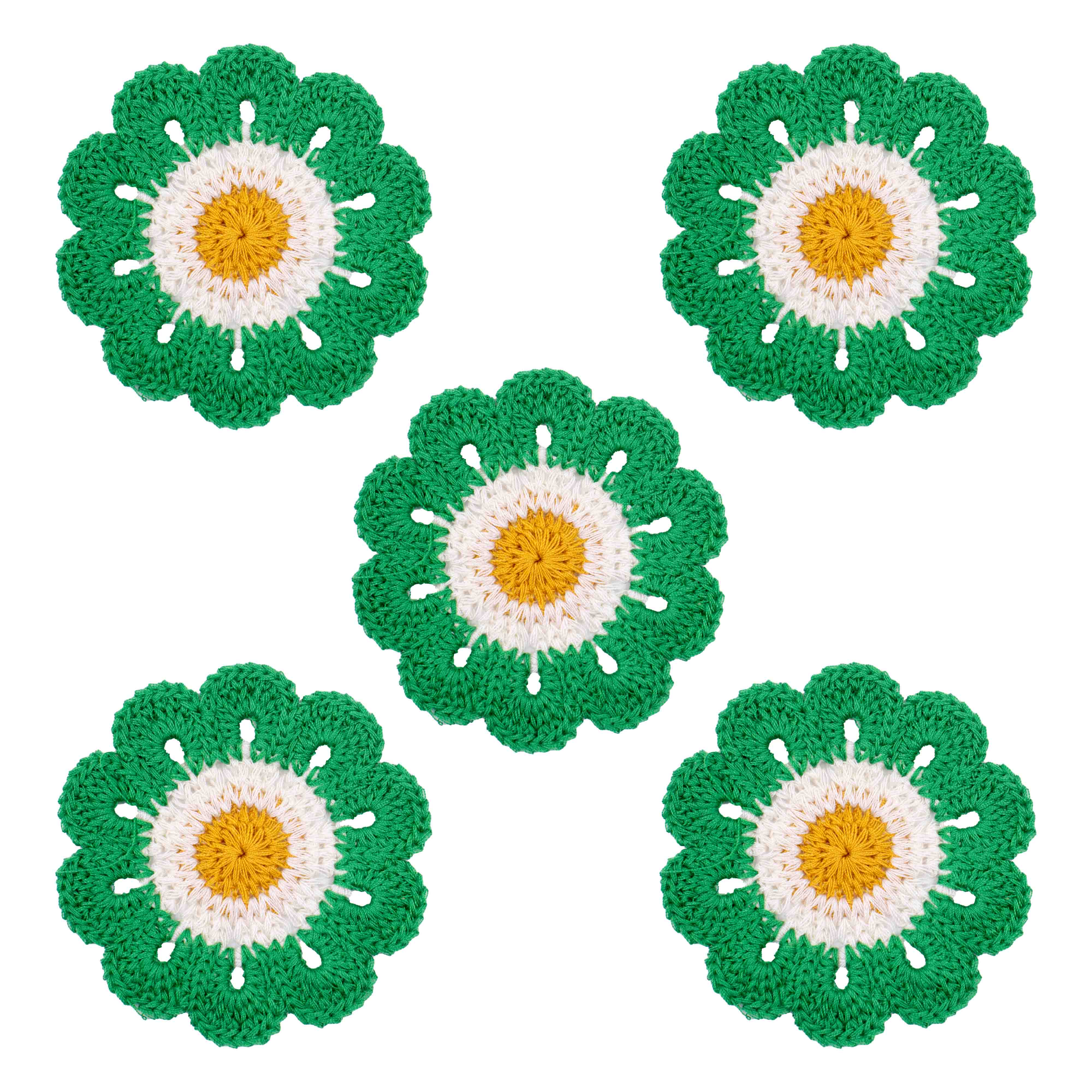 APLIQUE-FLOR-DE-CROCHE-07MM-EM-POLIESTER-COM-25-PECAS---VERDE-MUSGO
