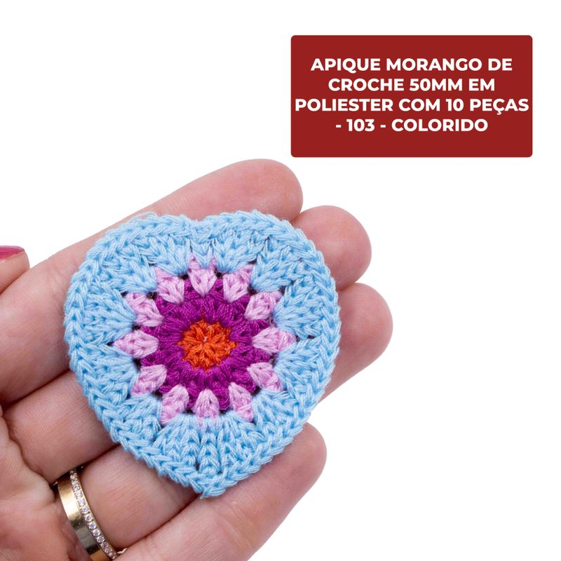 APLIQUE-CORACAO-DE-CROCHE-50MM-EM-POLIESTER-COM-10-PECAS---103---COLORID