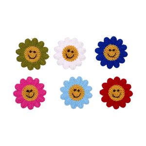 Aplique Flor De Croche Smile 04X04cm Em Poliester Com 25 Peças