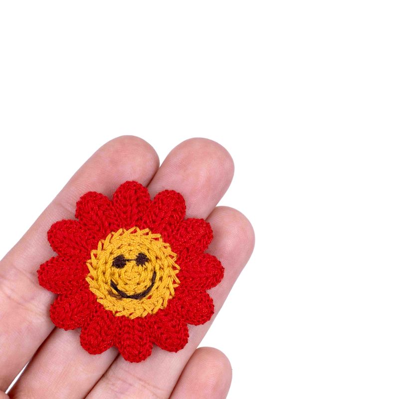 APLIQUE-FLOR-DE-CROCHE-SMILE-04X04CM-EM-POLIESTER-COM-25-PECAS---103---COLORIDO