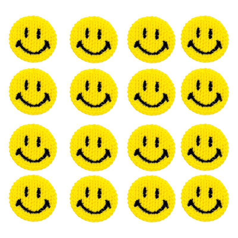 APLIQUE-SMILE-DE-CROCHE-30MM-EM-POLIESTER-COM-50-PECAS---127---AMARELO