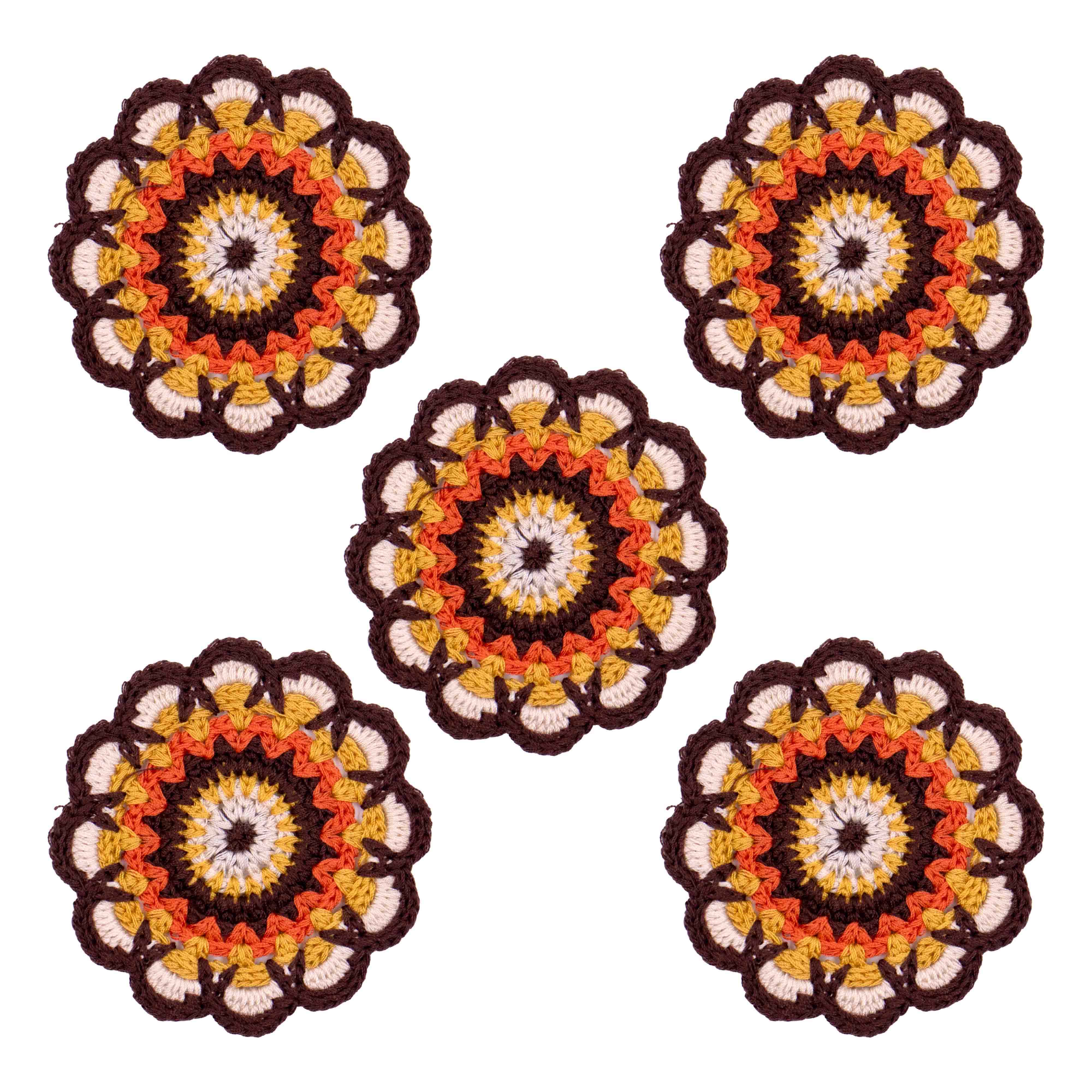 APLIQUE-FLOR-MANDALA-DE-CROCHE-7CM-EM-POLIESTER-COM-25-PECAS---249---MARROM-CLARO