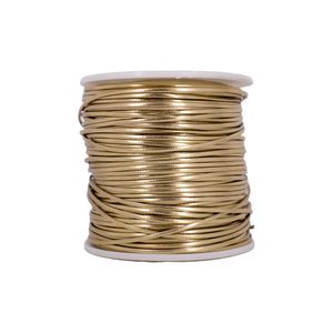 FIO DE COURO SINTETICO 2MM COM 100 METROS