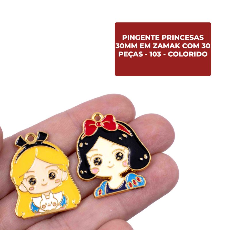 PINGENTE-PRINCESAS-30MM-EM-ZAMAK-COM-30-PECAS---103---COLORIDO