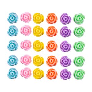 Aplique Flor 12Mm Em Resina Com  200 Peças