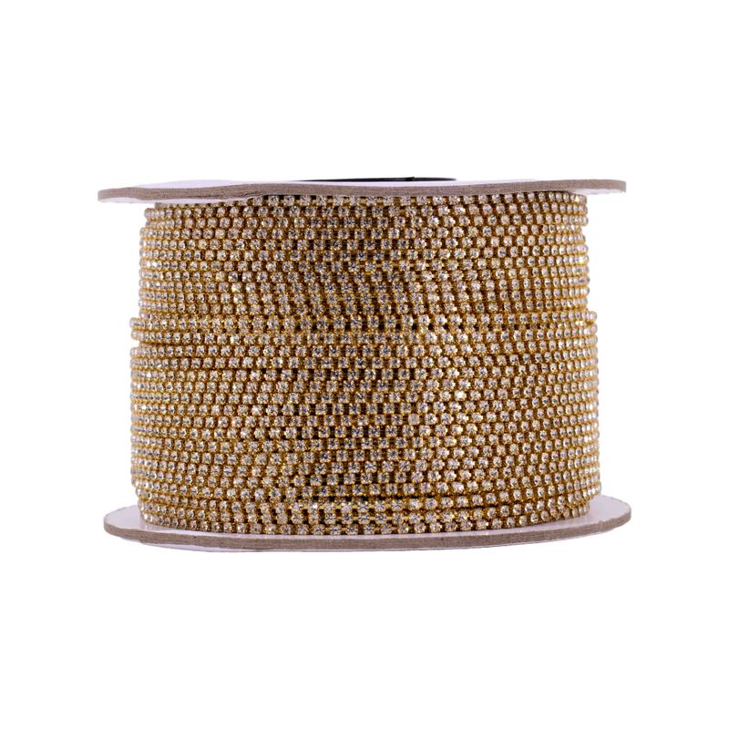 CORRENTE-DE-STRASS-SEPARADA-SS06-EM-VIDRO-COM-100-METROS---543---DOURADO---CRISTAL