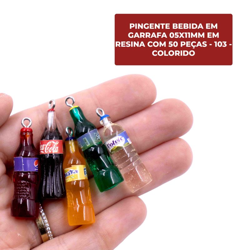 PINGENTE-BEBIDA-EM-GARRAFA-05X11MM-EM-RESINA-COM-50-PECAS---103---COLORIDO-103