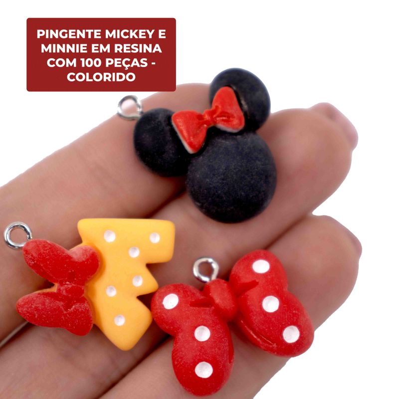 PINGENTE-MICKEY-E-MINNIE-EM-RESINA-COM-100-PECAS---103---COLORIDO
