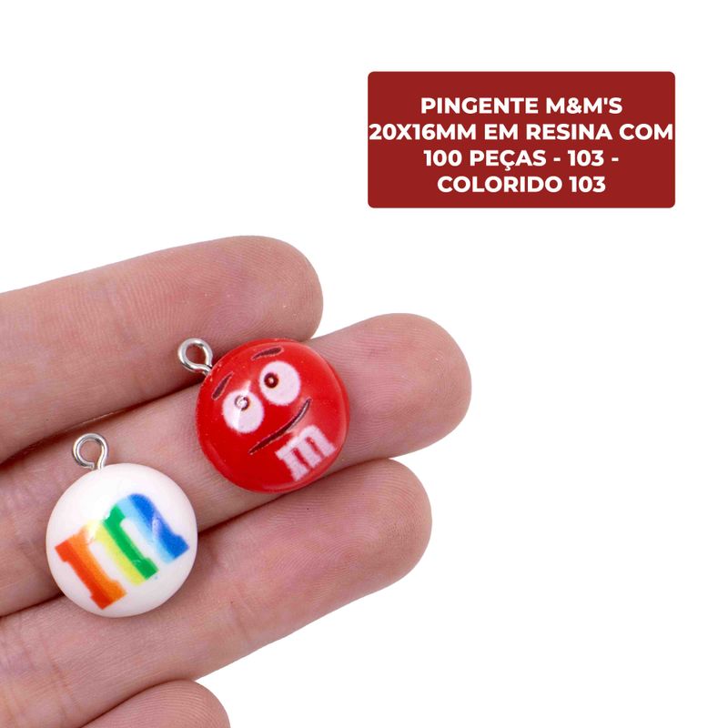 PINGENTE-M-M-S-20X16MM-EM-RESINA-COM-100-PECAS---103---COLORIDO-103