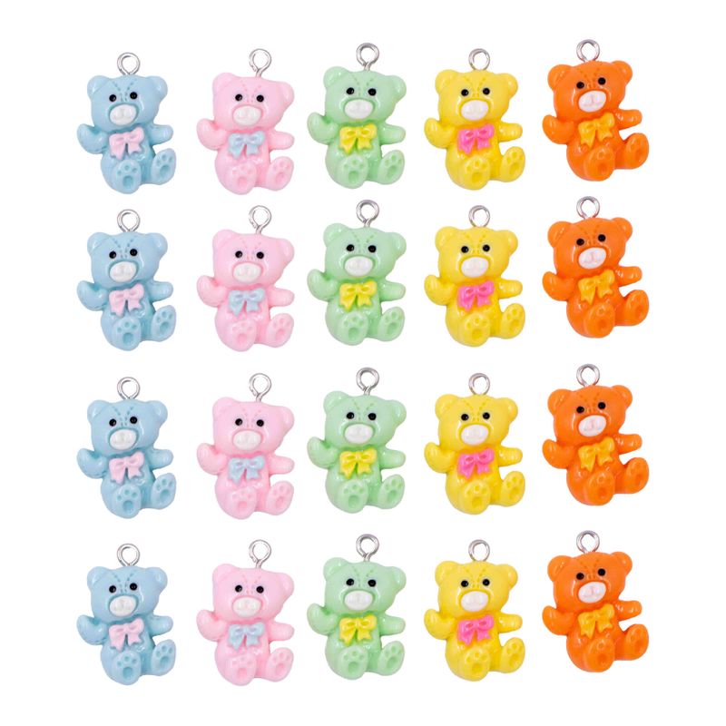 PINGENTE-URSO-20x16MM-EM-RESINA-COM-100-PECAS---103---COLORIDO-103