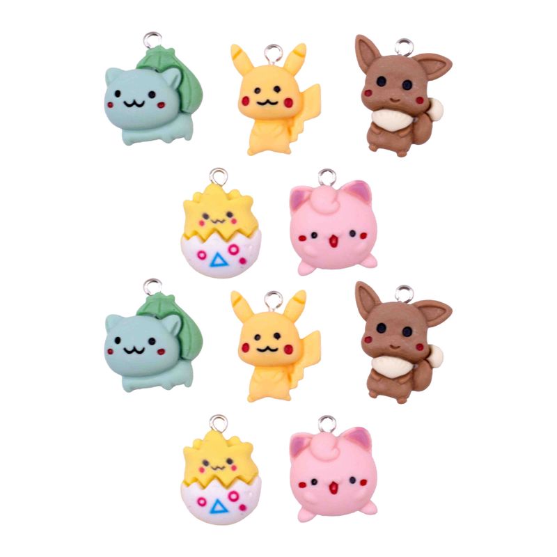 PINGENTE-POKEMON-23MM-EM-RESINA-COM-10-PECAS---COLORIDO