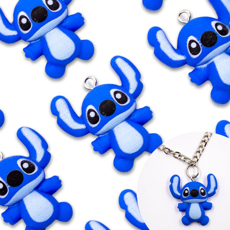 PINGENTE-STITCH-30MM-EM-RESINA-COM-05-PECAS---045---AZUL-45