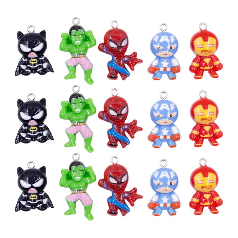 PINGENTE-HEROIS-QUADRINHOS-EM-RESINA-COM-10-PECAS---103---COLORIDO