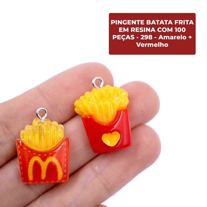 PINGENTE-BATATA-FRITA-EM-RESINA-COM-100-PECAS---298---Amarelo---Vermelho