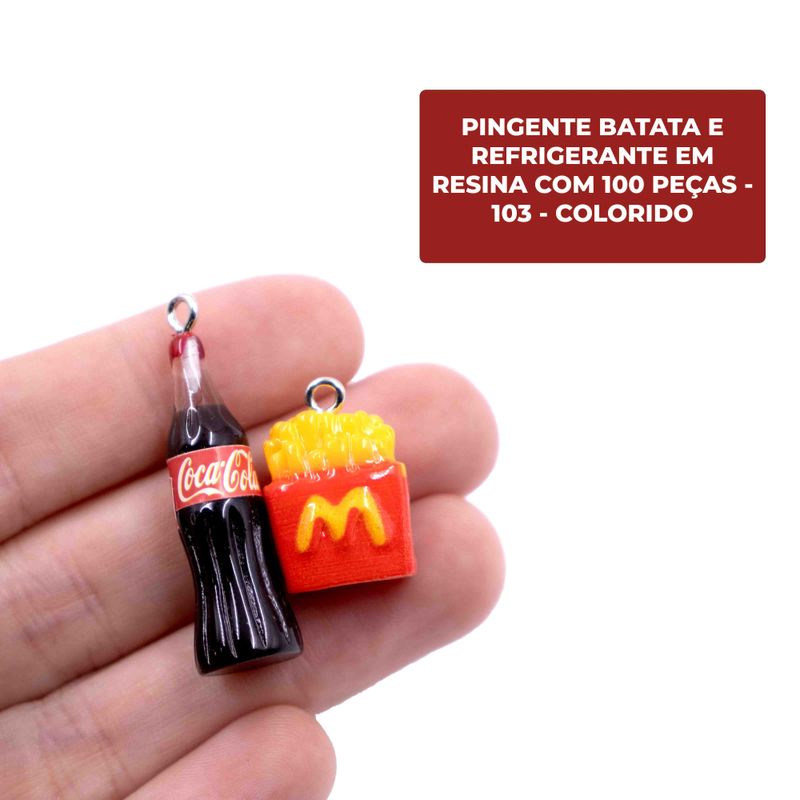 PINGENTE-BATATA-E-REFRIGERANTE-EM-RESINA-COM-100-PECAS---103---COLORIDO-103