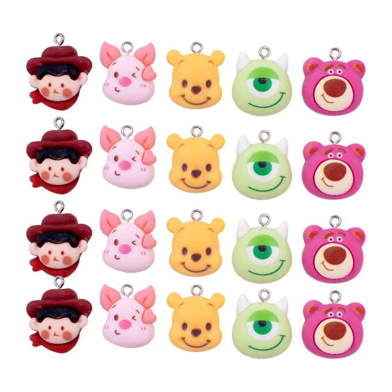 PINGENTE-ROSTO-DE-PERSONAGENS-INFANTIL-EM-RESINA-COM-100-PECAS---103---COLORIDO