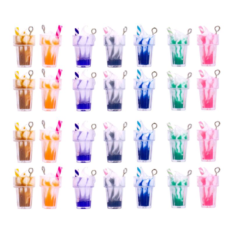 PINGENTE-MILK-SHAKE-25X13MM-EM-RESINA-COM-30-PECAS---103---COLORIDO-103