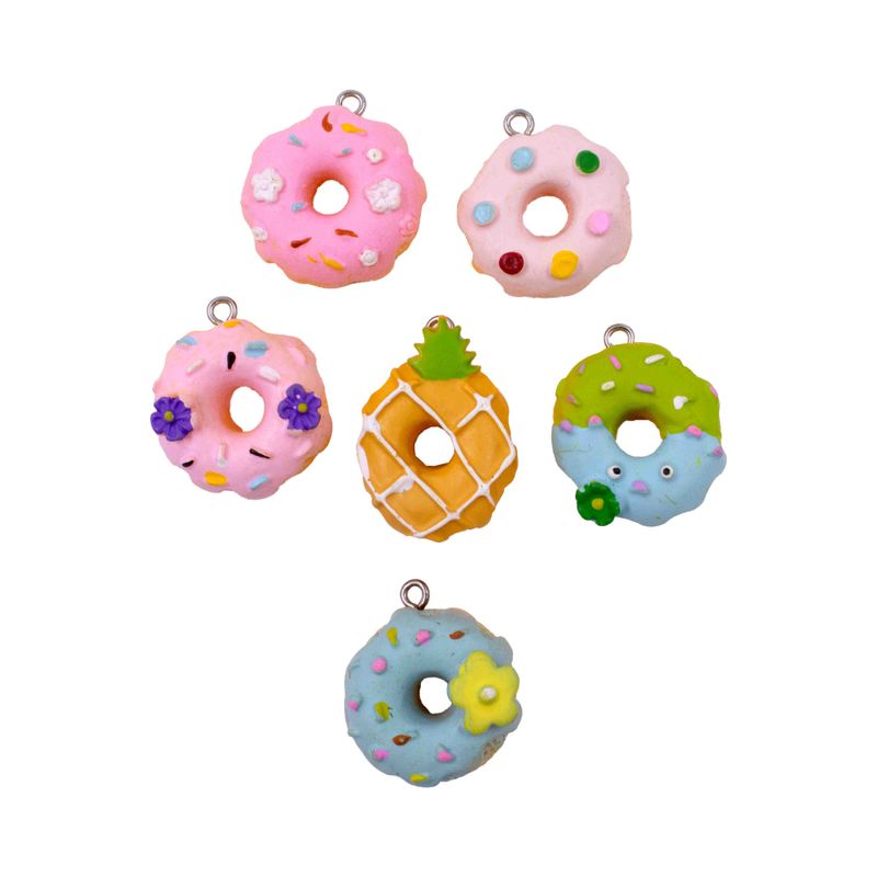 PINGENTE-ROSQUINHA-22MM-EM-RESINA-COM-50-PECAS---103---COLORIDO-103