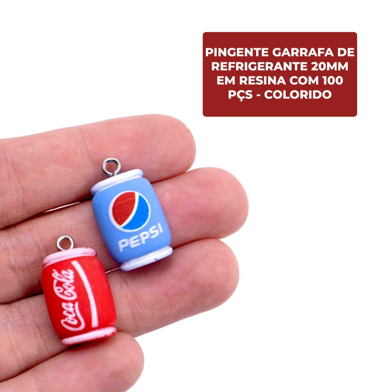 PINGENTE-GARRAFA-DE-REFRIGERANTE-20MM-EM-RESINA-COM-100-PCS---COLORIDO