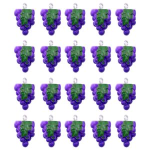 Pingente Cacho De Uva Em Resina Com 50 Peças