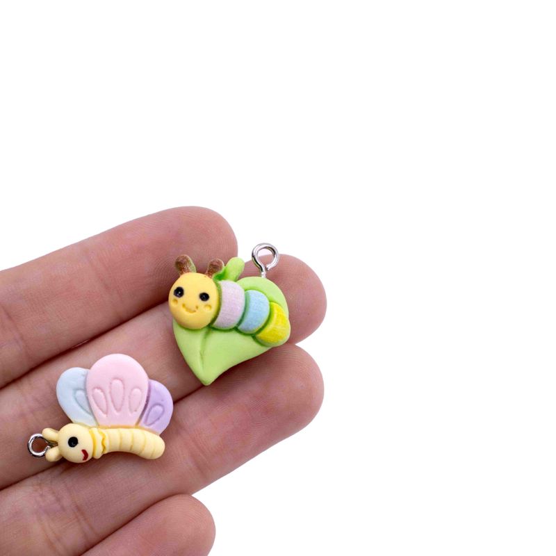 PINGENTE-BICHINHOS-INFANTIL-18X20MM-EM-RESINA-COM-100-PECAS---103---COLORIDO
