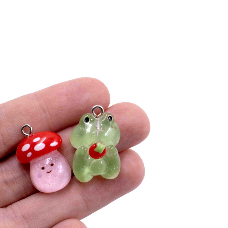 PINGENTE-FLORES-E-BICHINHOS-16X20MM-EM-RESINA-COM-100-PECAS---103---COLORIDO