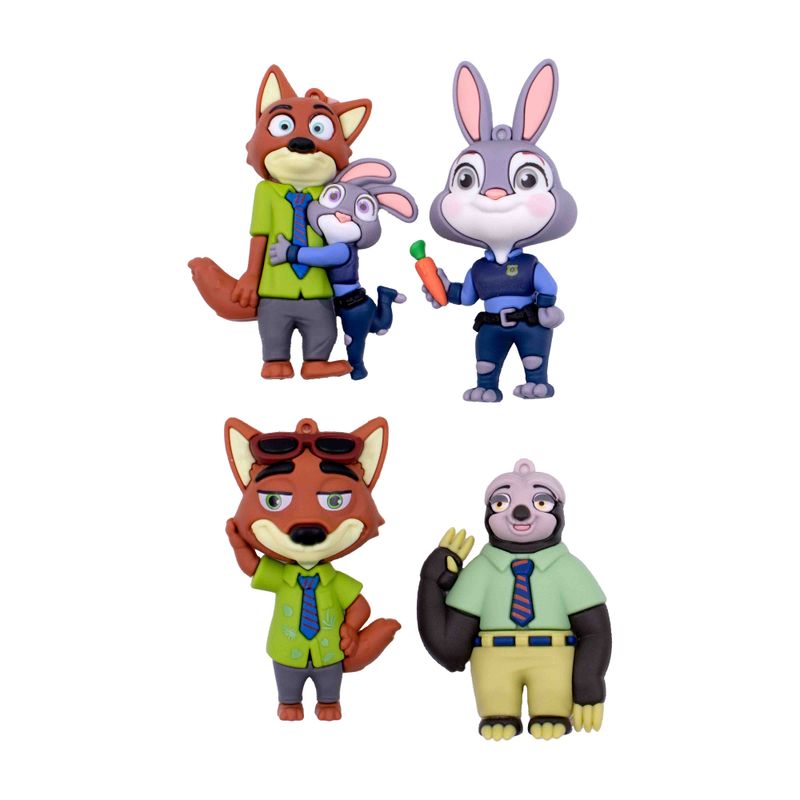 PINGENTE-ZOOTOPIA-70MM-EMBORRACHADO-COM-12-PECAS---103---COLORIDO