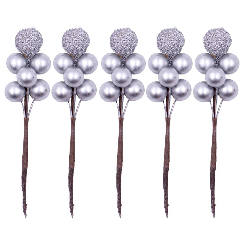 RAMO-PICK-BERRIES-10CM-COM-100-PECAS---077---PRATA