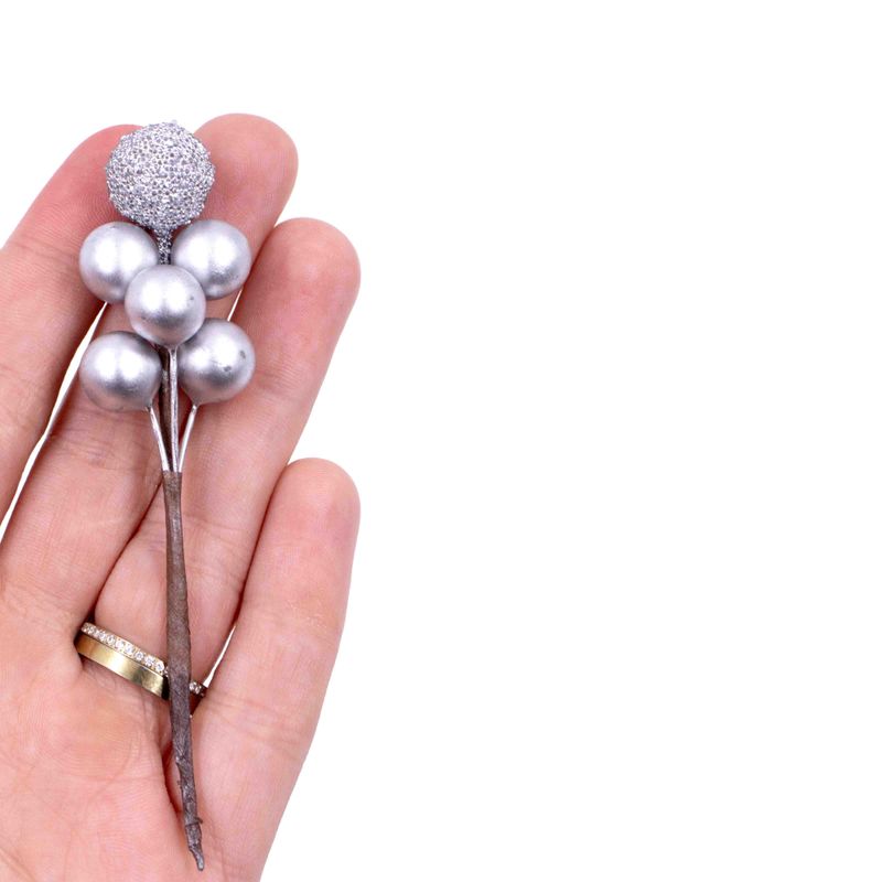 RAMO-PICK-BERRIES-10CM-COM-100-PECAS---077---PRATA