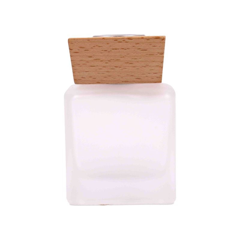 FRASCO-QUADRADO-DE-VIDRO-FOSCO-COM-TAMPA-DE-MADEIRA-PARA-AROMATIZADOR-100ML---269---FOSCO