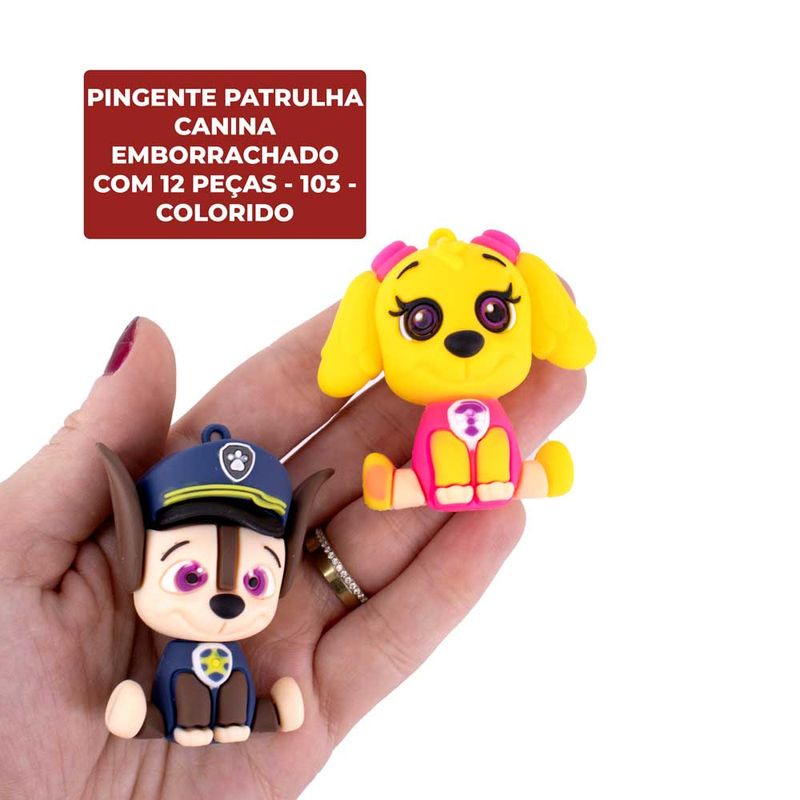 PINGENTE-PATRULHA-CANINA-EMBORRACHADO-COM-12-PECAS---103---COLORIDO