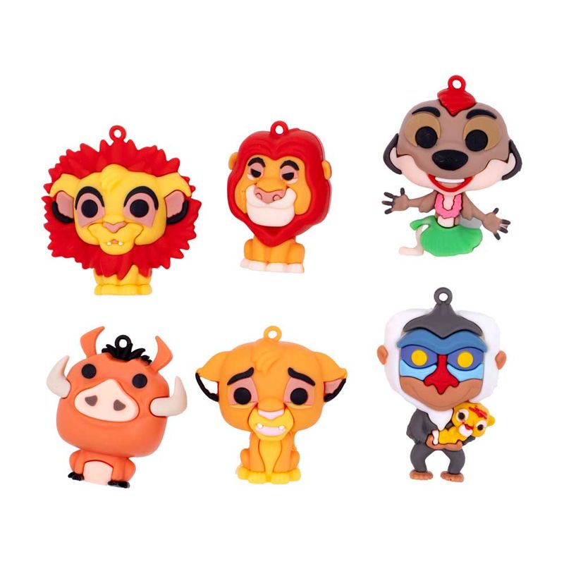 PINGENTES-O-REI-LEAO-60MM-EMBORRACHADO-COM-12-PECAS---103---COLORIDO