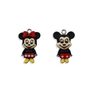Pingente Mickey E Minnie 30Mm Em Resina Com 50 Peças