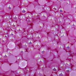 Meia Perola Para Colagem Irisada 06Mm Em Abs Com 25Gr