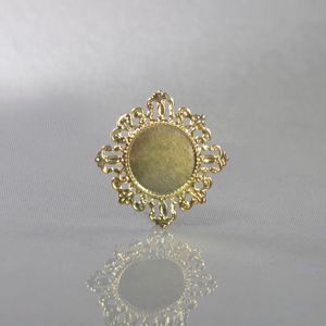 Tag Redonda Para Chaton 20Mm Em Ferro Com 20 Peças