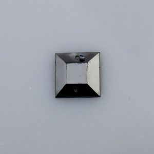 Chaton Para Costura Quadrado 12X12mm Em Acrilico Com 25Gr