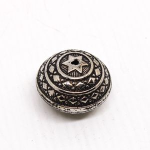 Entremeio Disco Trabalhada 21X28mm Em Abs Com 03 Peças