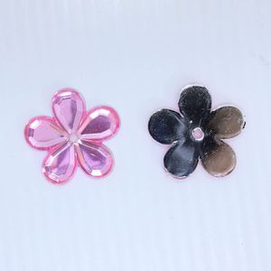 Chaton Flor Furo No Centro 16Mm Em Acrilico Com 100 Peças