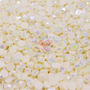 Chaton Para Colagem Meia Bola Sextavada Irisada 05Mm Com 25Gr