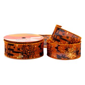 Fita Decorada Halloween 38Mm Em Poliester Com 9 Metros