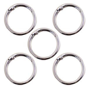 Argola Mosquetão 32Mm Em Zamac Com 05 Peças