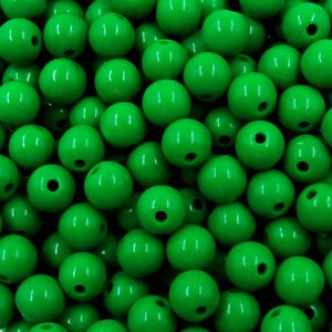 Bola Plastica Leitosa Passante 10Mm Com 50Gr