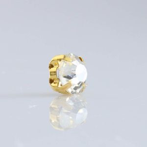 Strass De Costura C/Caixinha 4 Garras Ss34 Em Ferro Com 36 Pçs