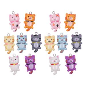 Pingente Gatos 29Mm Em Resina Com 100 Peças