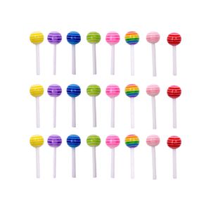 Aplique Lollipop 6Mm Em Resina Com 200 Peças