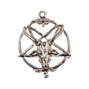 Pingente Pentagrama Baphomet 35Mm Em Zamac Com 08 Peças